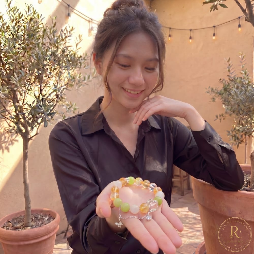Sunny Pomelo Crystal Bracelet