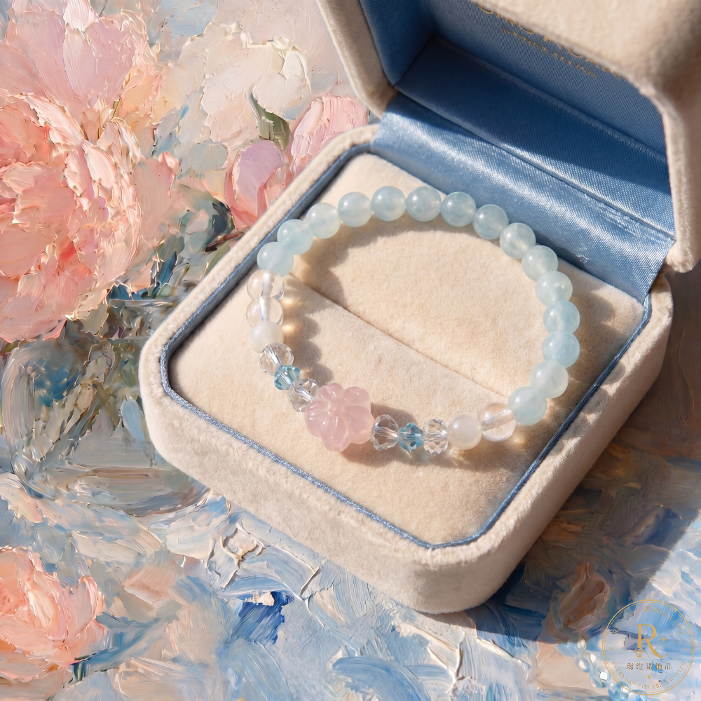 Sea Mist Pink Lotus Bracelet